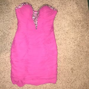 Pink cocktail dress